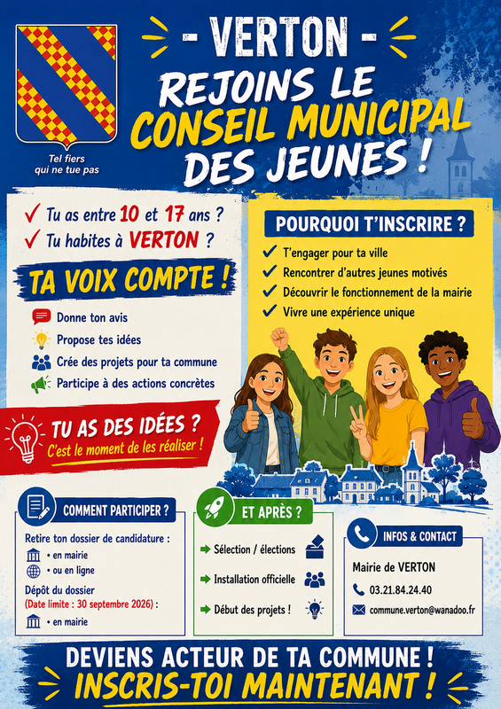 Affiche recrutement CMJ 2026 site