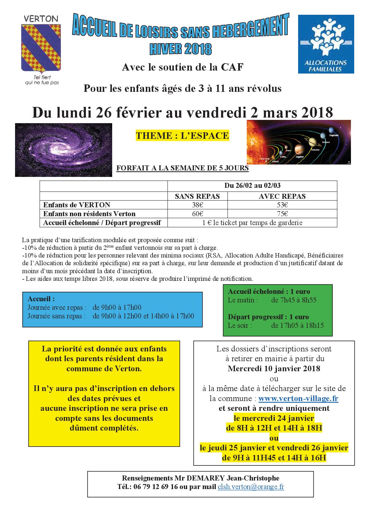 1. lettre dinscription Accueil de loisirs hiver 2018