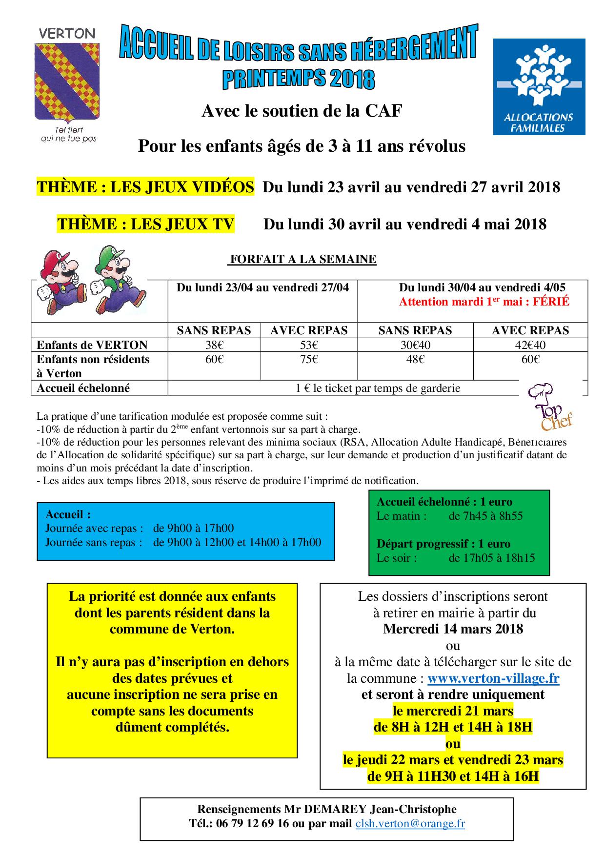 lettre d'inscription printemps 2018